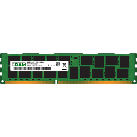 Pamięć RAM 8GB DDR3 do serwera UCS C24 M3 C-Series RDIMM PC3L-10600R N01-M308GB2-L