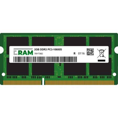 Pamięć RAM 2GB DDR3 do laptopa Ideapad G780 G-Series SO-DIMM  PC3-10600s 78Y7392