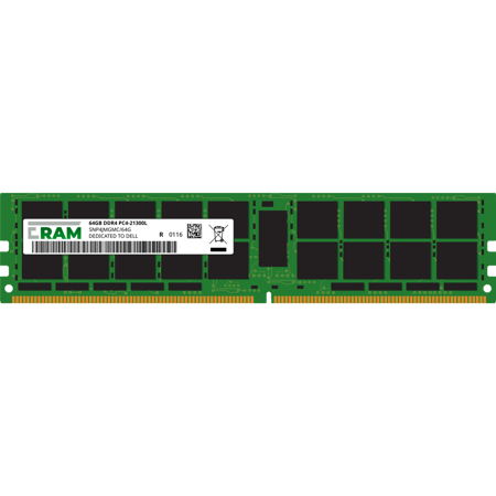 Pamięć RAM 64GB DDR4 do serwera PowerEdge T440 T-Series LRDIMM PC4-21300L SNP4JMGMC/64G