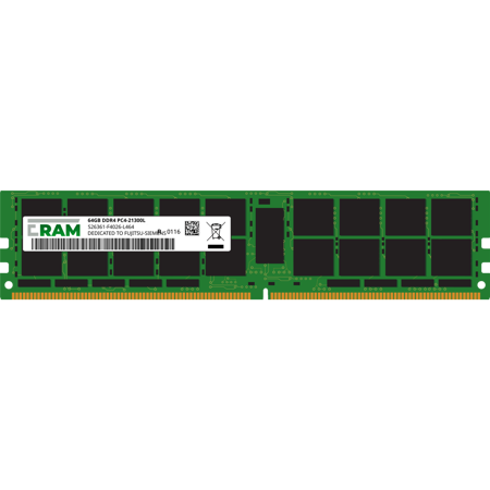 Pamięć RAM 64GB DDR4 do serwera Primergy RX2520 M4 (D3386) Rack Server LRDIMM PC4-21300L S26361-F4026-L464