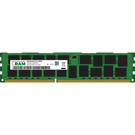 Pamięć RAM 8GB DDR3 do płyty Workstation/Server S8225, S8226, S8228, S8230, S8232, S8236 Unbuffered PC3-12800E
